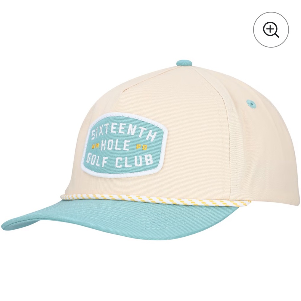 Men’s Barstool Golf Cream WM Phoenix Open Rope Adjustable Hat